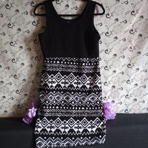 Sexy Sleeve-less Knitted Tank Pencil Skirt Dress (X-Large)